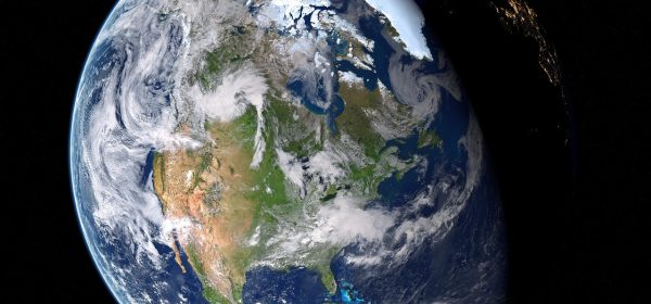 地球仪3d搜索框输入北京后地球自动旋转定位到中国华北地区，坐标面板显示北纬39.9度东经116.4度